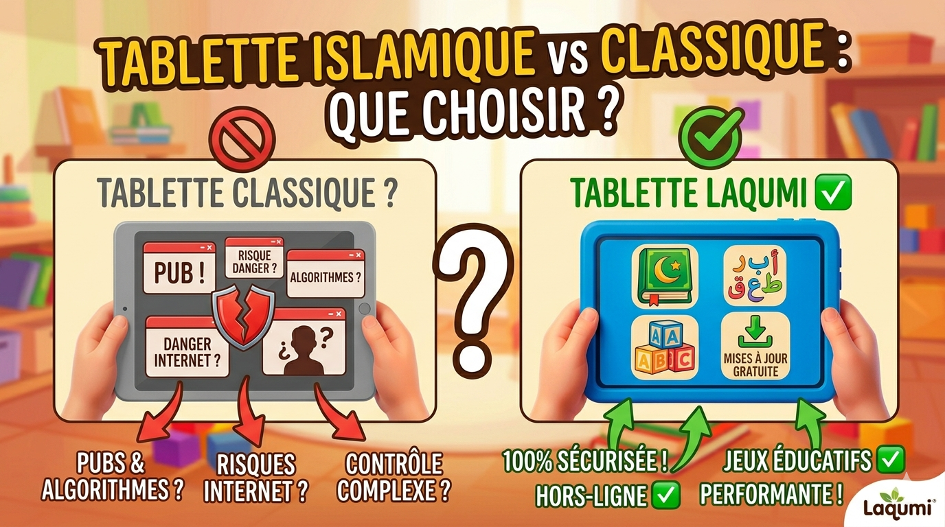 Tablette classique vs Tablette Islamique : Lequel choisir pour une famille musulmane ? Image