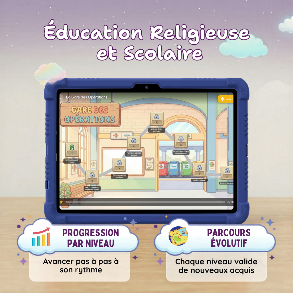 Coffret Éducatif Laqumi : Tablette 10.5" (6go + 128gb, 5G + Wifi ) + Protection + Sac de Transport